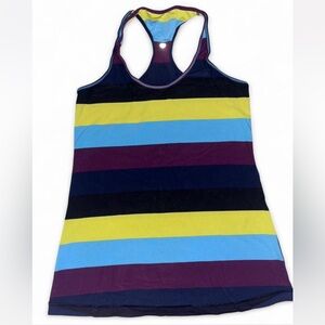 Lululemon Striped Fitted Athletic Top Medium